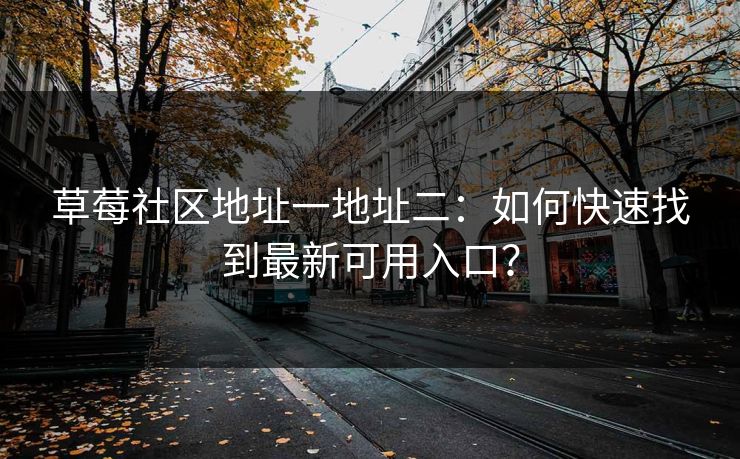 草莓社区地址一地址二:如何快速找到最新可用入口?